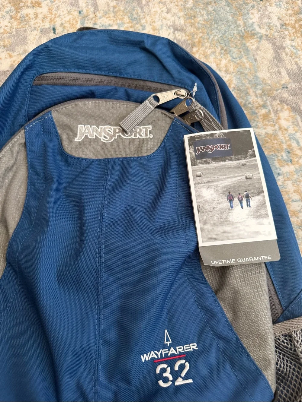 JanSport Wayfarer 32 Blue Gray Backpack
